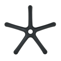 Звезда за детски стол - 250 мм - полипропилен - черна