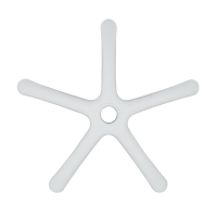 Звезда за детски стол - 250 мм - полипропилен - бяла